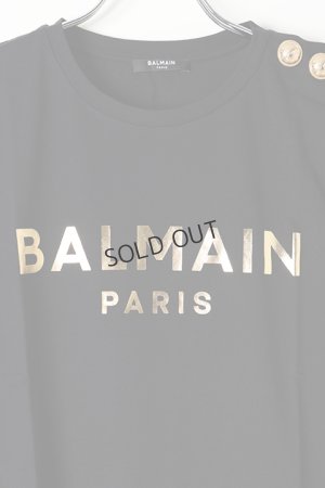 画像3: {SOLD}BALMAIN バルマン BF2 T-SHIRTS 3B METALLIC LOGO{0101350I414-EAD-BJS}