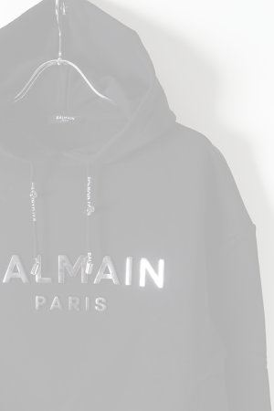画像2:   BALMAIN バルマン BF2 C&S HOODIE SHORT LOGO{0103792I419-EAC-BJS}
