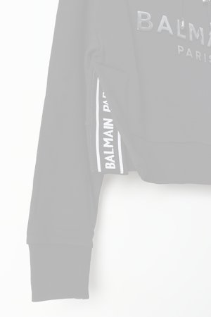 画像3:   BALMAIN バルマン BF2 C&S HOODIE SHORT LOGO{0103792I419-EAC-BJS}