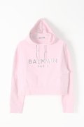   BALMAIN バルマン BF2 C&S HOODIE SHORT LOGO{0103792I419-OAT-BJS}