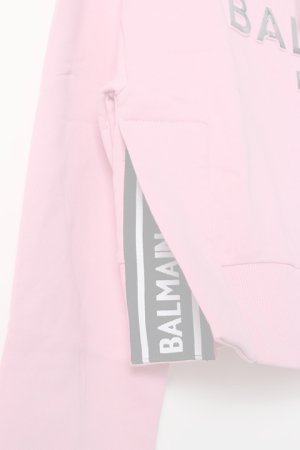 画像2:   BALMAIN バルマン BF2 C&S HOODIE SHORT LOGO{0103792I419-OAT-BJS}