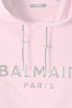 画像3:   BALMAIN バルマン BF2 C&S HOODIE SHORT LOGO{0103792I419-OAT-BJS}
