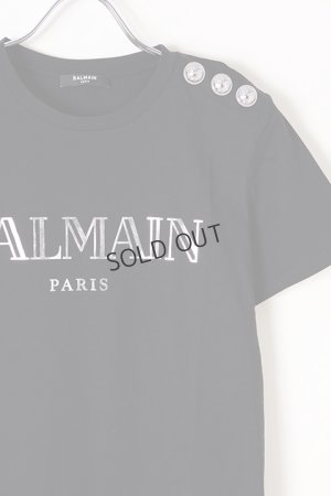 画像2: {SOLD}BALMAIN バルマン BF1 T-SHIRTS SS 3 BTN METALLIC LOGO{0111350I366-EAC-BJS}