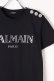 画像2: {SOLD}BALMAIN バルマン BF1 T-SHIRTS SS 3 BTN METALLIC LOGO{0111350I366-EAC-BJS} (2)