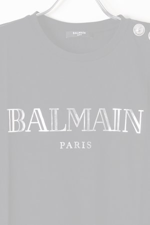 画像3:   BALMAIN バルマン BF1 T-SHIRTS SS 3 BTN METALLIC LOGO{0111350I366-EAC-BJS}