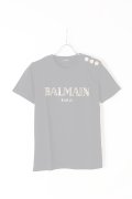   BALMAIN バルマン BF1 T-SHIRTS SS 3 BTN METALLIC LOGO{0111350I366-EAD-BJS}