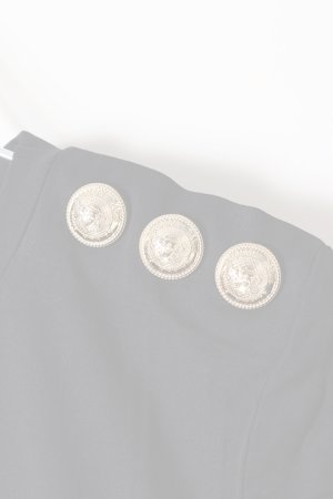 画像4:   BALMAIN バルマン BF1 T-SHIRTS SS 3 BTN METALLIC LOGO{0111350I366-EAD-BJS}