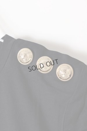 画像4: {SOLD}BALMAIN バルマン BF1 T-SHIRTS SS 3 BTN METALLIC LOGO{0111350I366-EAD-BJS}