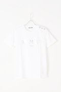   BALMAIN バルマン BF1 T-SHIRTS SS 3 BTN METALLIC LOGO{0111350I366-GAC-BJS}