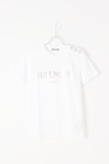   BALMAIN バルマン BF1 T-SHIRTS SS 3 BTN METALLIC LOGO{0111350I366-GAD-BJS}