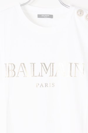画像3:   BALMAIN バルマン BF1 T-SHIRTS SS 3 BTN METALLIC LOGO{0111350I366-GAD-BJS}