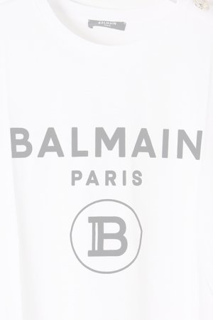 画像3:   BALMAIN バルマン BF1 T-SHIRTS SS 3 BTN FLOCKY LOGO{0111350I386-GAB-BJS}