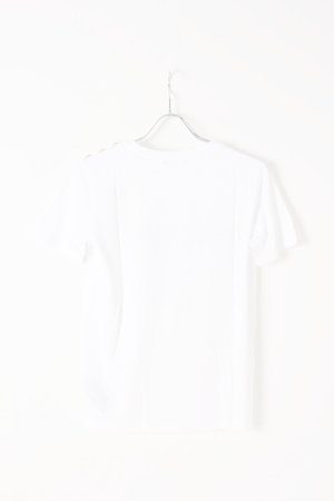 画像5:   BALMAIN バルマン BF1 T-SHIRTS SS 3 BTN FLOCKY LOGO{0111350I386-GAB-BJS}