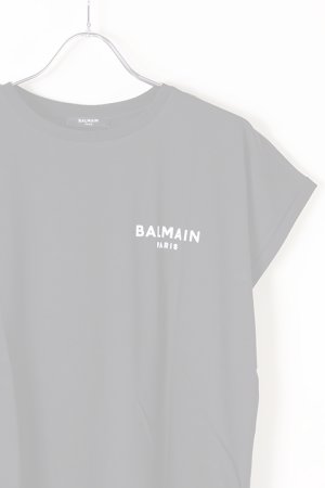 画像2:   BALMAIN バルマン BF1 T-SHIRTS FLOCKY S-LOGO{0111351I382-EAB-BJS}