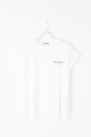 画像1:   BALMAIN バルマン BF1 T-SHIRTS FLOCKY S-LOGO{0111351I382-GAB-BJS}