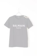   BALMAIN バルマン BF1 T-SHIRTS SS 3 BTN EMBROIDERY LOGO{0111553P036-EAB-BJS}