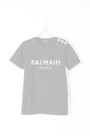 画像1:   BALMAIN バルマン BF1 T-SHIRTS SS 3 BTN EMBROIDERY LOGO{0111553P036-EAB-BJS}