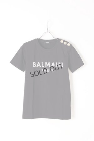 画像1: {SOLD}BALMAIN バルマン BF1 T-SHIRTS SS 3 BTN EMBROIDERY LOGO{0111553P036-EAB-BJS}