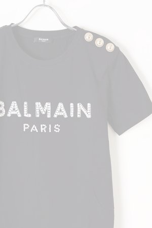 画像2:   BALMAIN バルマン BF1 T-SHIRTS SS 3 BTN EMBROIDERY LOGO{0111553P036-EAB-BJS}