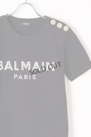 画像2: {SOLD}BALMAIN バルマン BF1 T-SHIRTS SS 3 BTN EMBROIDERY LOGO{0111553P036-EAB-BJS}