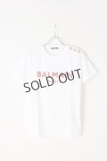 {SOLD}BALMAIN バルマン BF1 T-SHIRTS SS 3 BTN EMBROIDERY LOGO{0111553P036-GBQ-BJS}