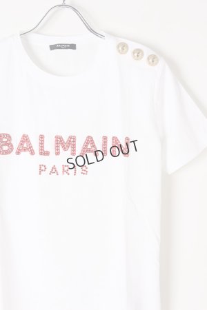 画像2: {SOLD}BALMAIN バルマン BF1 T-SHIRTS SS 3 BTN EMBROIDERY LOGO{0111553P036-GBQ-BJS}