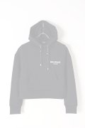   BALMAIN バルマン BF1 C&S HOODIE SHORT S-LOGO{0113792I383-EAB-BJS}