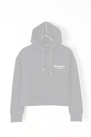 画像1:   BALMAIN バルマン BF1 C&S HOODIE SHORT S-LOGO{0113792I383-EAB-BJS}