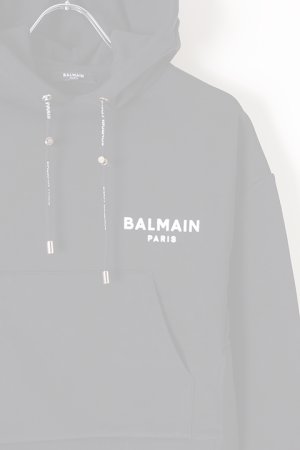 画像2:   BALMAIN バルマン BF1 C&S HOODIE SHORT S-LOGO{0113792I383-EAB-BJS}