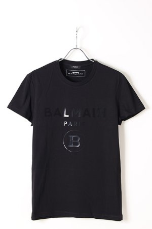 画像1: 【 30%OFF セール｜53,900円→37,730円】 BALMAIN バルマン BH1 T-SHIRTS BALMAIN STAMP SIL{-BJS}