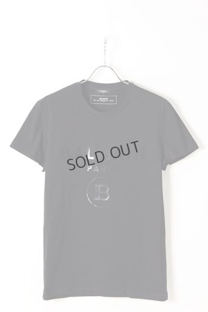 画像1: BALMAIN バルマン BH1 T-SHIRTS BALMAIN STAMP SIL{-BJS}