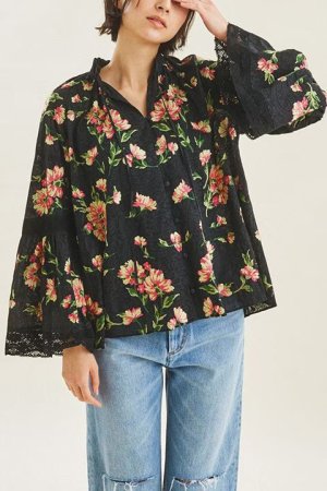 画像2: 【 40%OFF セール36,300円→21,780円】 グレースコンチネンタル｜GRACE CONTINENTAL フラワー刺繍トップ {-BCS}