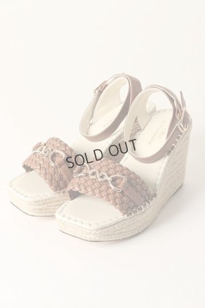 画像1: {SOLD}グレースコンチネンタル｜GRACE CONTINENTAL ビット付ウェッジサンダル{-BCS}