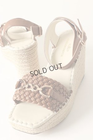 画像5: {SOLD}グレースコンチネンタル｜GRACE CONTINENTAL ビット付ウェッジサンダル{-BCS}