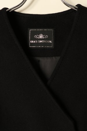 画像7: 【 40%OFF セール101,200円→60,720円】 グレースコンチネンタル｜GRACE CONTINENTAL  ノーカラーリバーコート{-BCA}