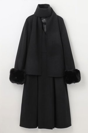 画像4: 【 40%OFF セール101,200円→60,720円】 グレースコンチネンタル｜GRACE CONTINENTAL  ノーカラーリバーコート{-BCA}