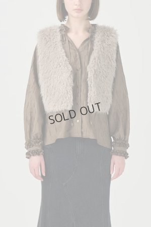 画像1: {SOLD}グレースコンチネンタル｜GRACE CONTINENTAL  ショートファーベスト {-BDA}