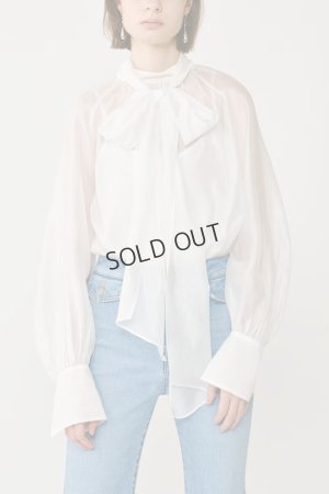 画像1: グレースコンチネンタル｜GRACE CONTINENTAL  シアーボウタイブラウス{-BES}