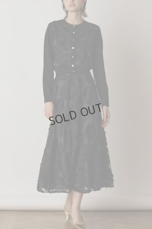 画像4: {SOLD}グレースコンチネンタル｜GRACE CONTINENTAL  ローズ刺繍ニットカーディガン{-BES}