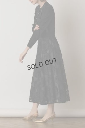 画像5: {SOLD}グレースコンチネンタル｜GRACE CONTINENTAL  ローズ刺繍ニットカーディガン{-BES}