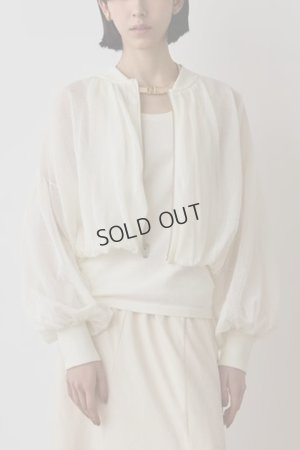 画像1: {SOLD}グレースコンチネンタル｜GRACE CONTINENTAL  シアーニットバルーンジャケット{-BES}