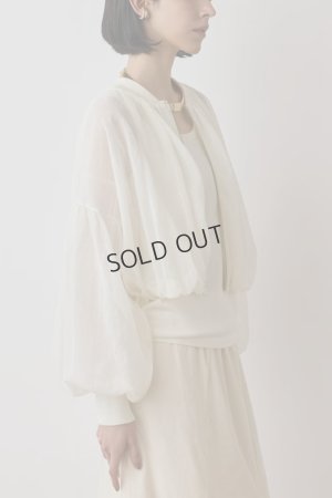画像8: {SOLD}グレースコンチネンタル｜GRACE CONTINENTAL  シアーニットバルーンジャケット{-BES}