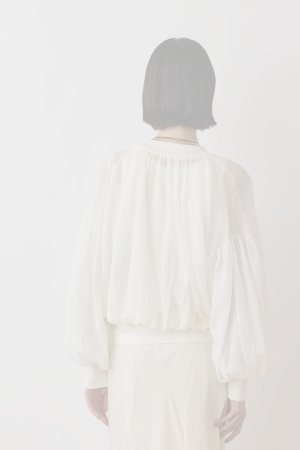 画像9:  {SOLD} グレースコンチネンタル｜GRACE CONTINENTAL  シアーニットバルーンジャケット{-BES}