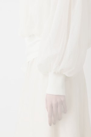 画像11:  {SOLD} グレースコンチネンタル｜GRACE CONTINENTAL  シアーニットバルーンジャケット{-BES}