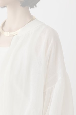 画像14:  {SOLD} グレースコンチネンタル｜GRACE CONTINENTAL  シアーニットバルーンジャケット{-BES}