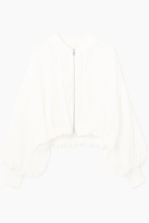 画像15:  {SOLD} グレースコンチネンタル｜GRACE CONTINENTAL  シアーニットバルーンジャケット{-BES}