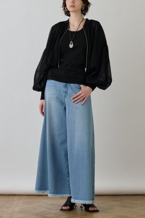 画像2: 【 40%OFF セール36,300円→21,780円】 グレースコンチネンタル｜GRACE CONTINENTAL  シアーニットバルーンジャケット{-BES}