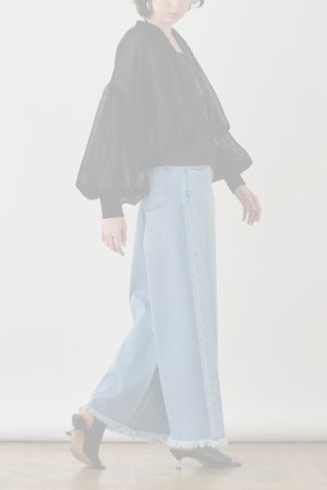 画像4:  {SOLD} グレースコンチネンタル｜GRACE CONTINENTAL  シアーニットバルーンジャケット{-BES}