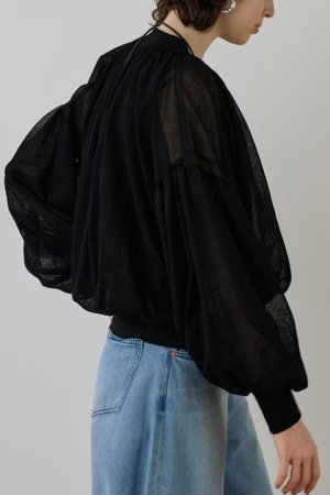 画像5: 【 40%OFF セール36,300円→21,780円】 グレースコンチネンタル｜GRACE CONTINENTAL  シアーニットバルーンジャケット{-BES}