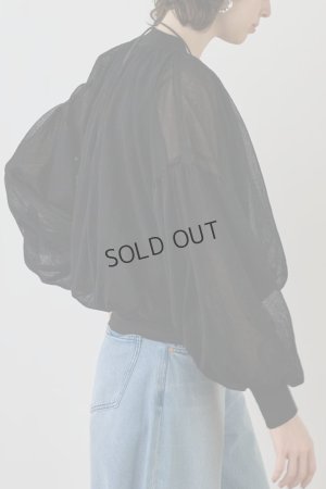 画像5: グレースコンチネンタル｜GRACE CONTINENTAL  シアーニットバルーンジャケット{-BES}